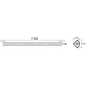 Rutec Projekt light bar VARDAFLEX NINQE PLUS - FRIDGE&FREEZER - 1180MM rigid, switchable IP54, white  12W 1364lm 5800K 120� CRI >80 118cm