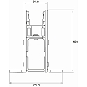Rutec Projekt in-ground profile VARDAFLEX INGROUND IK10 - 1M, stainless steel