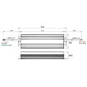 Rutec Projekt LED driver 400.8W ACTIVE PFC voltage constant, switchable, aluminium