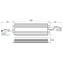 Rutec Projekt LED driver 24V / 70-199.2W / PHASE voltage constant, dimmable, aluminium