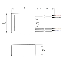 Rutec Projekt LED driver 600MA / 1.8W-6.6W / ACTIVE PFC current constant, switchable, blue
