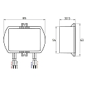 Rutec Projekt LED driver 350MA / 10.5W-16.8W / ACTIVE PFC current constant, dimmable, black