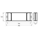 Rutec Projekt dimmer 1-10V IN / PWM OUT / 12V-120W / 24V-240W 1 channel, PWM dimming output, blue