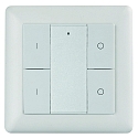 radio wall switch 2 ZONE RF SINGLE COLOUR 2 channel, with output for radio control signal (RF), white