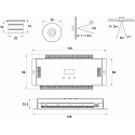 Rutec Projekt controller PIR SENSOR STAIR LIGHT CONTROLLER ES32 with sensor, programmable