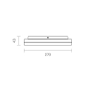 SIGOR LED Ceiling luminaire CIRCEL, �27cm / height 4.3cm, with motion detector, IP20, 18W 4000K 1150lm, silver