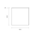 SIGOR LED panel FLED BACKLIT square, flat, UGR < 19, excl. LED driver, dimmable 36W 4320lm 4000K 90� CRI 80