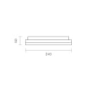 SIGOR ceiling luminaire CIRCEL 27 IP54, silver 