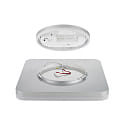 SIGOR surface luminaire SQUARE 27 IP54, silver 