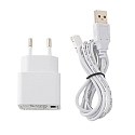 SIGOR Charging cable NUINDIE EASY-CONNECT, incl. power supply unit, 120cm, white