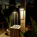 SIGOR battery table lamp NUMOVE IP54, graphite grey dimmable