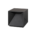 SIGOR battery table lamp NUTALIS 10X10CM cube shape, CCT Switch, with touch dimmer, with charger IP54, night black dimmable