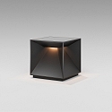 SIGOR battery table lamp NUTALIS 10X10CM cube shape, CCT Switch, with touch dimmer, with charger IP54, night black dimmable