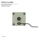 SIGOR battery table lamp NUTALIS MINI 8X8CM cube shape, CCT Switch, with touch dimmer, with charger, with wall mount IP54