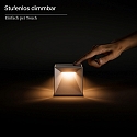 SIGOR battery table lamp NUTALIS MINI 8X8CM cube shape, CCT Switch, with touch dimmer, with charger, with wall mount IP54
