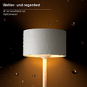 SIGOR battery table lamp VELUNA up / down, CCT Switch, set of 1, with touch dimmer IP44, dune beige dimmable