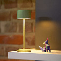 SIGOR battery table lamp VELUNA up / down, CCT Switch, set of 1, with touch dimmer IP44, sage green dimmable