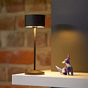 SIGOR battery table lamp VELUNA up / down, CCT Switch, set of 3, with touch dimmer IP44, night black dimmable