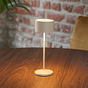 SIGOR battery table lamp VELUNA up / down, CCT Switch, set of 3, with touch dimmer IP44, dune beige dimmable