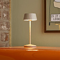 SIGOR battery table lamp FACETTA down, CCT Switch, set of 1, with touch dimmer IP44, dune beige dimmable