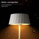 SIGOR battery table lamp FACETTA down, CCT Switch, set of 3, with touch dimmer IP44, snow white dimmable