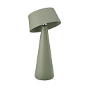 SIGOR battery table lamp SOLINO IP44, sage green dimmable