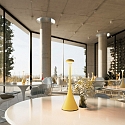 SIGOR battery table lamp NUDROP CCT Switch, with touch dimmer IP54, sunny yellow dimmable