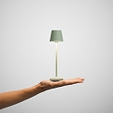 SIGOR battery table lamp NUINDIE POCKET USB-C up / down, with USB connection, CCT Switch, with touch dimmer IP54, sage green dimmable