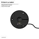 SIGOR battery table lamp NUFLAIR CCT Switch, with touch dimmer, perforated IP54, night black dimmable