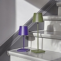 SIGOR battery table lamp NUINDIE USB-C up / down, with USB connection, CCT Switch, with touch dimmer IP54, pine green dimmable
