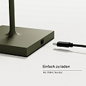 SIGOR battery table lamp NUINDIE USB-C up / down, with USB connection, CCT Switch, with touch dimmer IP54, pine green dimmable