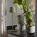 SIGOR battery table lamp NUINDIE USB-C up / down, with USB connection, CCT Switch, with touch dimmer IP54, pine green dimmable