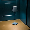 SIGOR battery table lamp NUINDIE USB-C up / down, with USB connection, CCT Switch, with touch dimmer IP54, dolphin blue dimmable