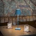 SIGOR battery table lamp NUINDIE USB-C up / down, with USB connection, CCT Switch, with touch dimmer IP54, dolphin blue dimmable
