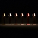 SIGOR battery table lamp NUINDIE USB-C up / down, with USB connection, CCT Switch, with touch dimmer IP54, copper dimmable