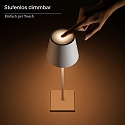 SIGOR battery table lamp NUINDIE IP54, cherry red dimmable