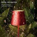 SIGOR battery table lamp NUINDIE IP54, cherry red dimmable