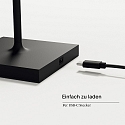SIGOR battery table lamp NUINDIE MINI USB-C up / down, with USB connection, CCT Switch, with touch dimmer IP54, night black dimmable