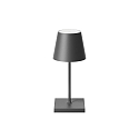 battery table lamp NUINDIE MINI USB-C round, CCT Switch, with touch dimmer IP54, graphite grey dimmable