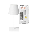 SIGOR battery table lamp NUINDIE MINI USB-C up / down, with USB connection, CCT Switch, with touch dimmer IP54, snow white dimmable