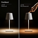 SIGOR battery table lamp NUINDIE MINI USB-C up / down, with USB connection, CCT Switch, with touch dimmer IP54, snow white dimmable