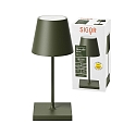 SIGOR battery table lamp NUINDIE MINI USB-C up / down, with USB connection, CCT Switch, with touch dimmer IP54, pine green dimmable