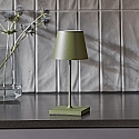 SIGOR battery table lamp NUINDIE MINI USB-C up / down, with USB connection, CCT Switch, with touch dimmer IP54, pine green dimmable