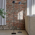 SIGOR battery floor lamp NUINDIE USB-C up / down, with USB connection, CCT Switch, with touch dimmer IP54, graphite grey dimmable