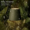 SIGOR battery floor lamp NUINDIE USB-C up / down, with USB connection, CCT Switch, with touch dimmer IP54, pine green dimmable