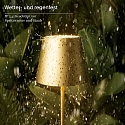 SIGOR battery floor lamp NUINDIE USB-C up / down, with USB connection, CCT Switch, with touch dimmer IP54, gold dimmable
