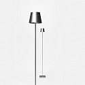 SIGOR battery floor lamp NUINDIE USB-C up / down, with USB connection, CCT Switch, with touch dimmer IP54, silver dimmable