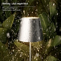 SIGOR battery floor lamp NUINDIE USB-C up / down, with USB connection, CCT Switch, with touch dimmer IP54, silver dimmable