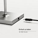 SIGOR battery floor lamp NUINDIE USB-C up / down, with USB connection, CCT Switch, with touch dimmer IP54, silver dimmable