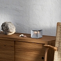 SIGOR battery table lamp NUTALIS 10X10CM cube shape, CCT Switch, with touch dimmer, with charger IP54, fog grey dimmable